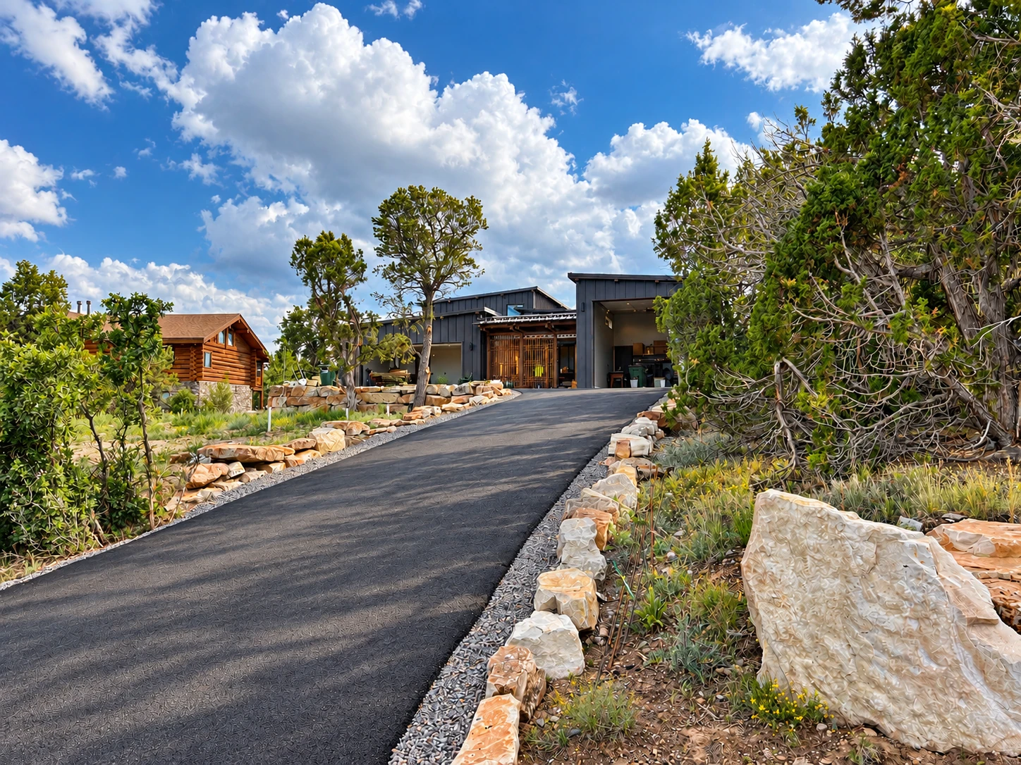 Driveway approach at Pine Dr in Ridgway Colorado